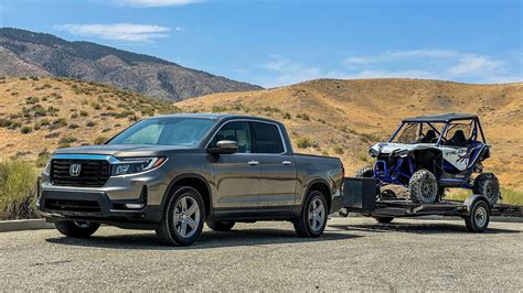 can my honda ridgeline tow a mini excavator and trailer|towing a honda ridgeline trailer.